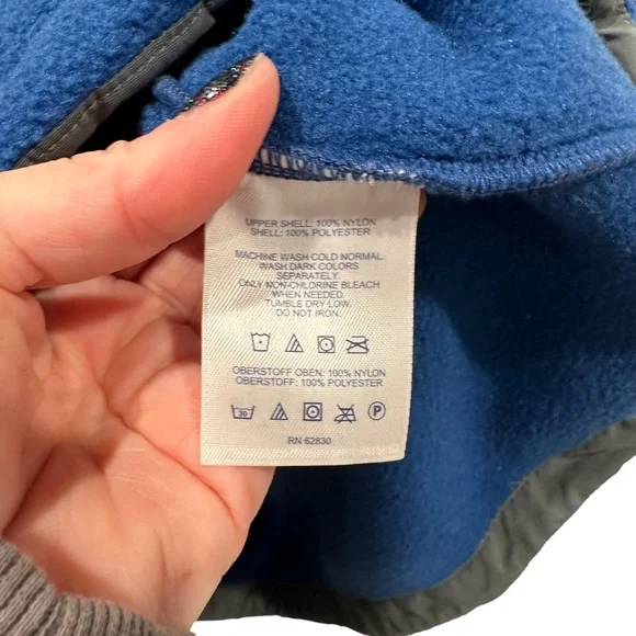 LANDS END Blue Fleece Full Zip Jacket | Size XL 46-48 - Picture 6 of 7